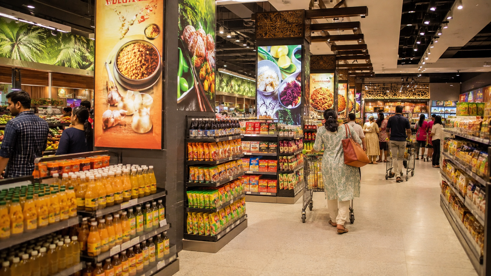 Advertising on retail carry bags for Kerala brand promotion